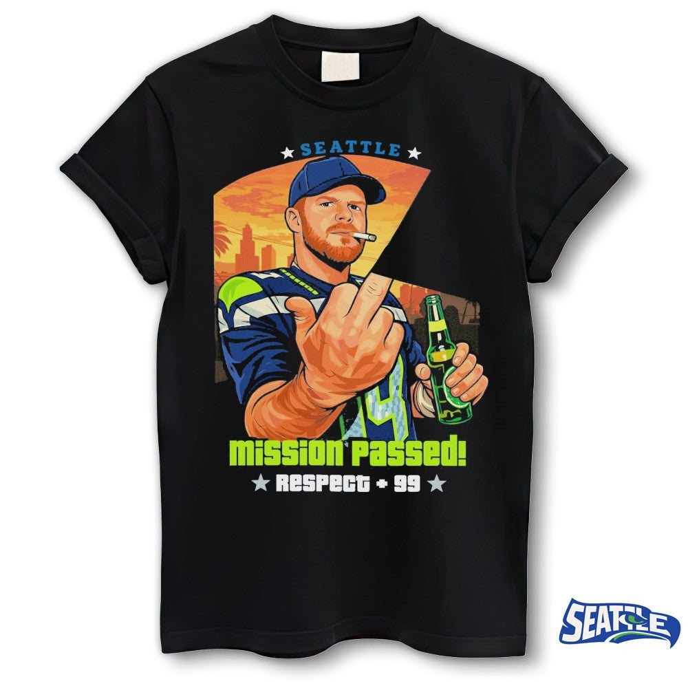 Sam Darnold Smoking and Middle Finger Ernest Jones Parade Mission Passed shirt