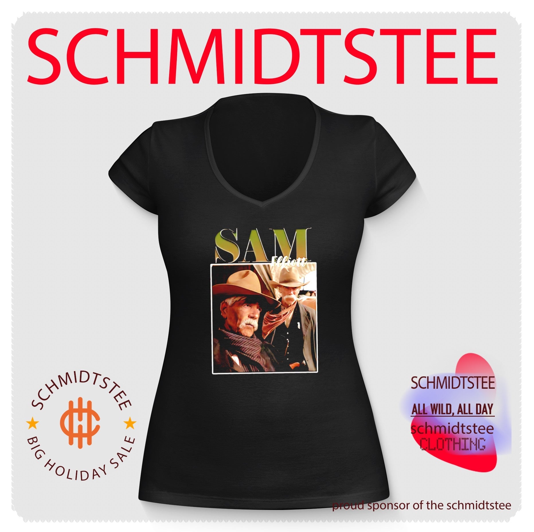 Sam Elliott Vintage Collage Western actor shirt