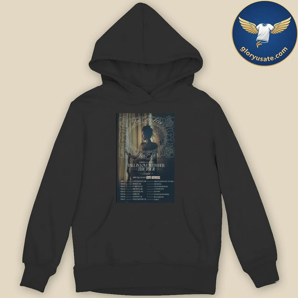Sam Fischer Fall In Love With Her The Tour 2026 Poster Shirt