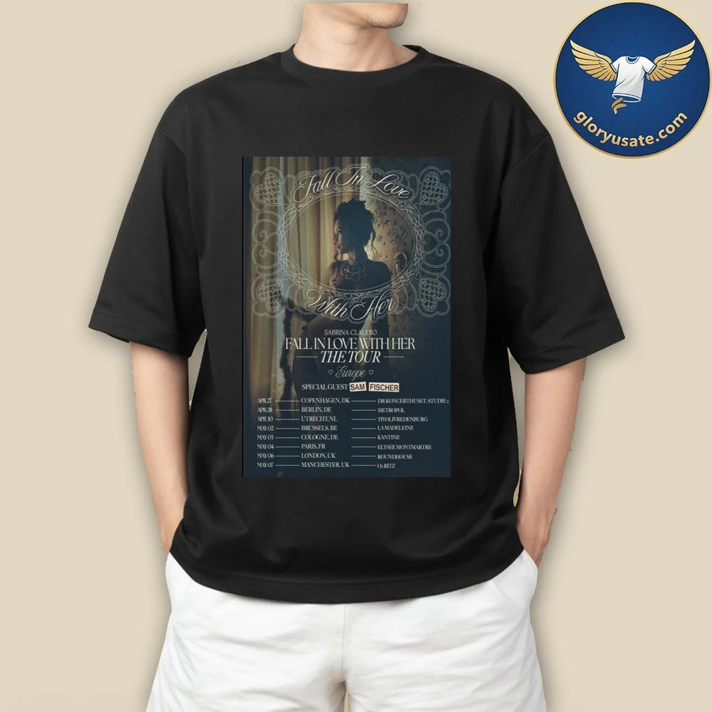 Sam Fischer Fall In Love With Her The Tour 2026 Poster Shirt