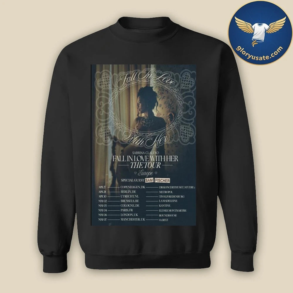 Sam Fischer Fall In Love With Her The Tour 2026 Poster Shirt