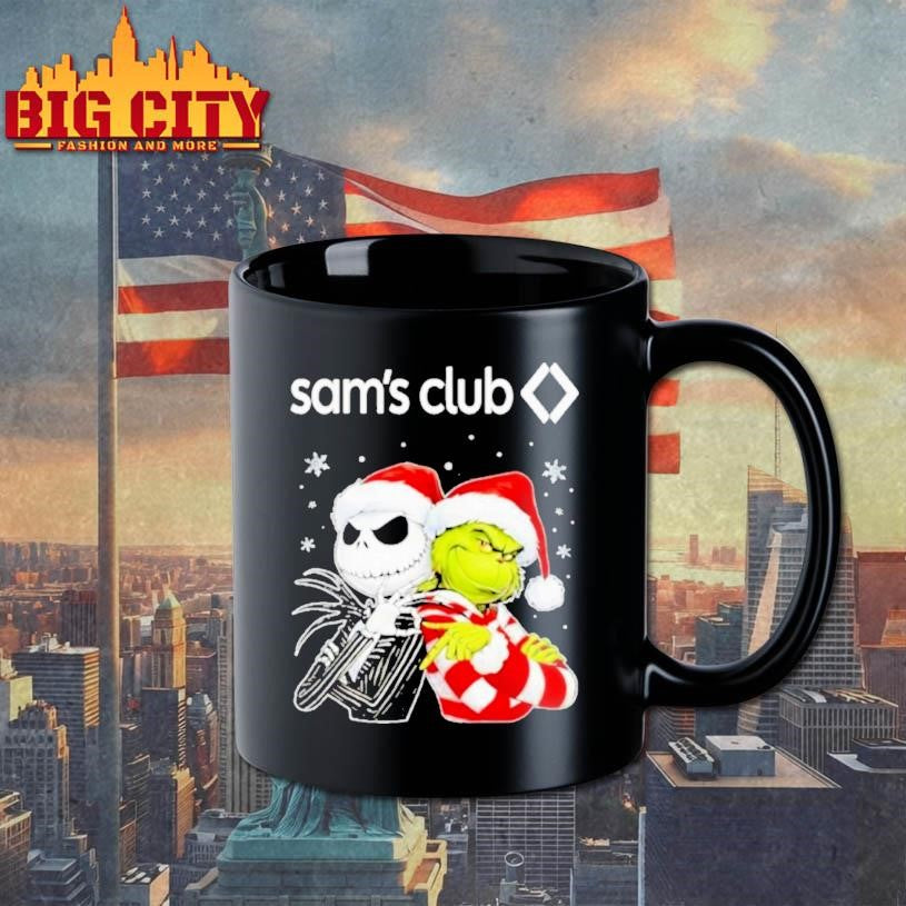 Sams Club Logo Santa Jack And Santa Grinch 67 Shirt