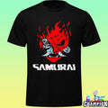 Samurai Japanese Demon Mask Edge Cyber Runners Punk Shirt