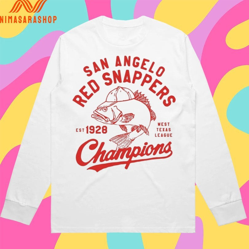San Angelo Red Snappers Champions Est 1928 West Texas League Shirts