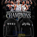 San Antonio Spurs Big 4 Icons 2026 Southwest Division Champions Hoodie