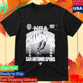 San Antonio Spurs Black 2026 NBA Southwest Division Champions Locker Room T-Shirt