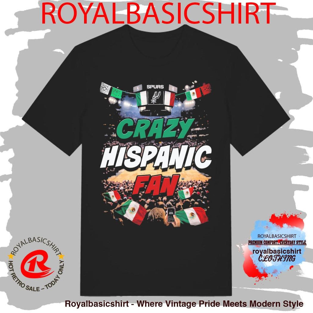 San Antonio Spurs Crazy Hispanic Fan Mexico Flag Shirt