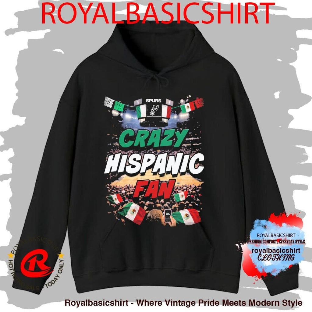 San Antonio Spurs Crazy Hispanic Fan Mexico Flag Shirt