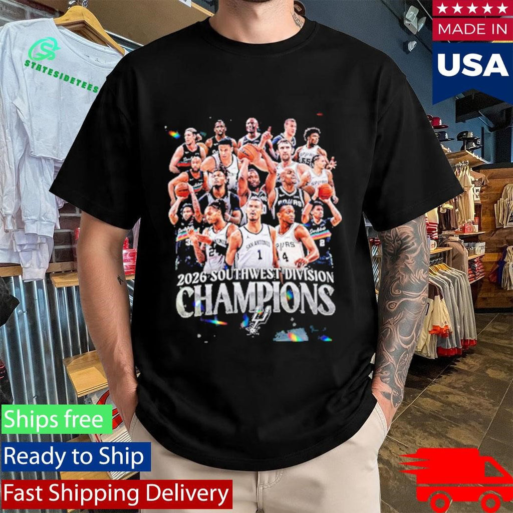San Antonio Spurs NBA Champions 2026 Southwest Division Championship Shirt
