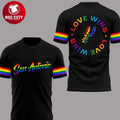 San Antonio Spurs Pride Night 2025-2026 Season Two Sided Shirt