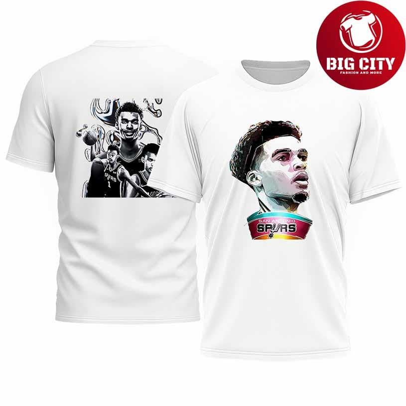 San Antonio Spurs Victor Wembanyama cartoon illustration portrait Shirt