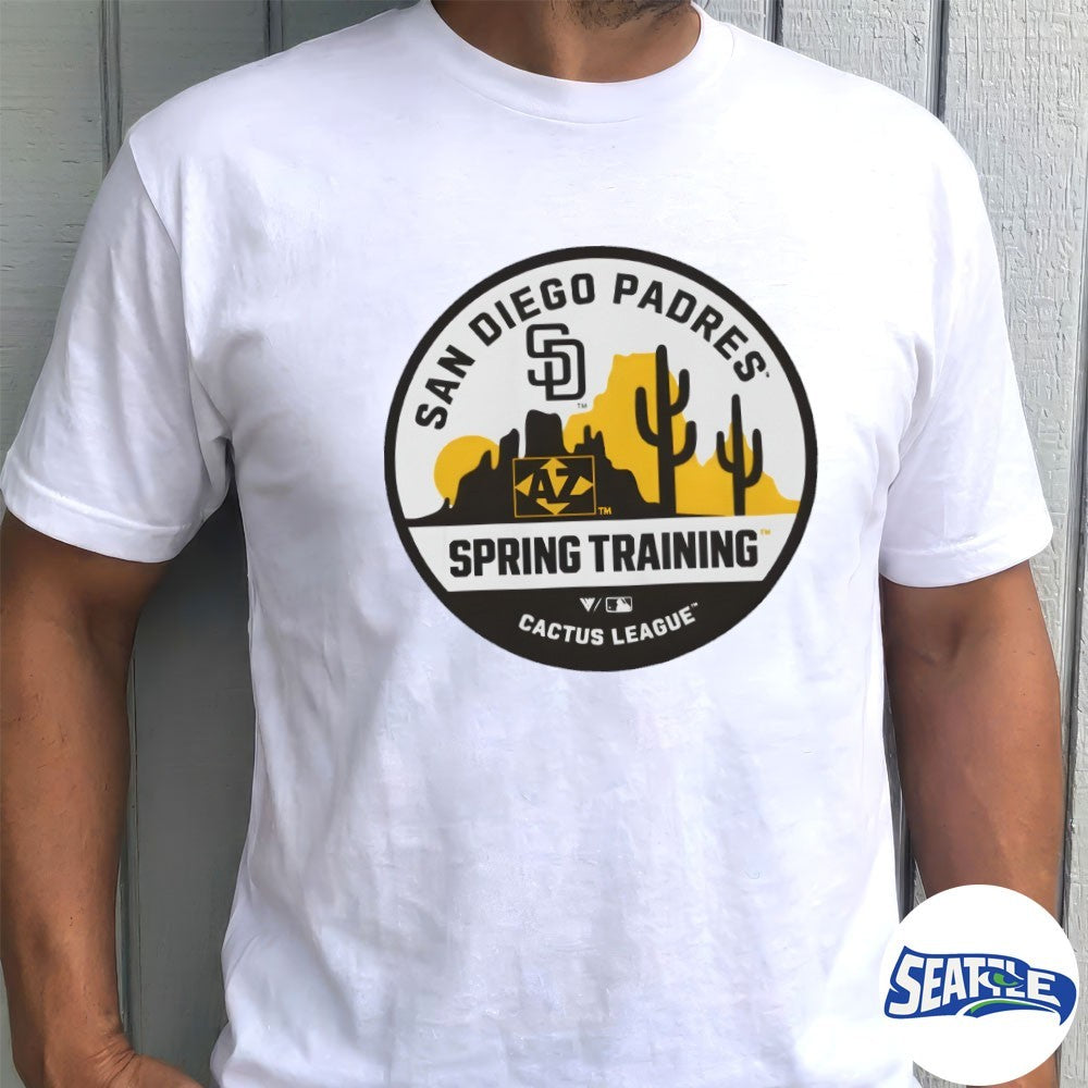 San Diego Padres Levelwear Spring Training Badge Luxe Signature Knit Logos shirt