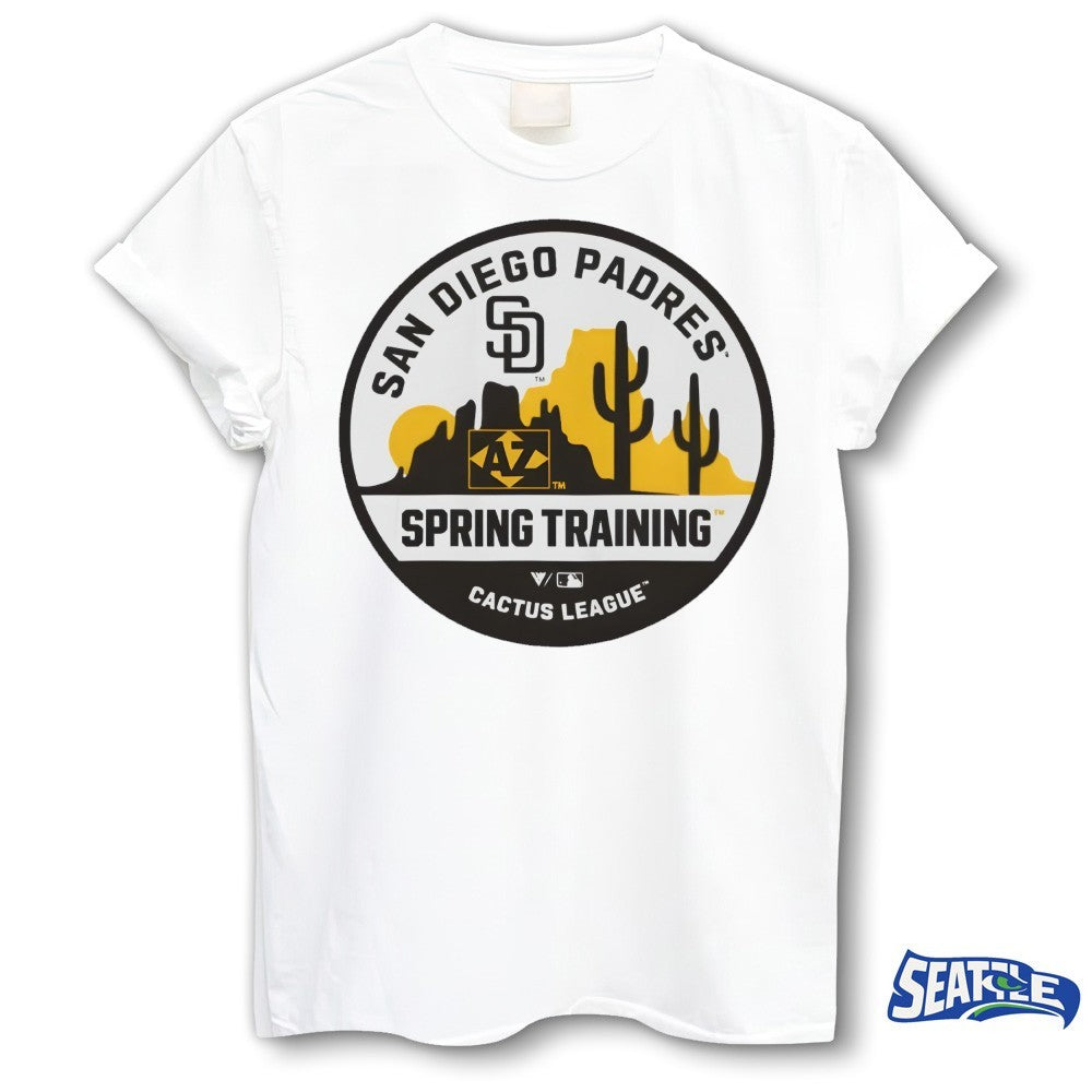 San Diego Padres Levelwear Spring Training Badge Luxe Signature Knit Logos shirt