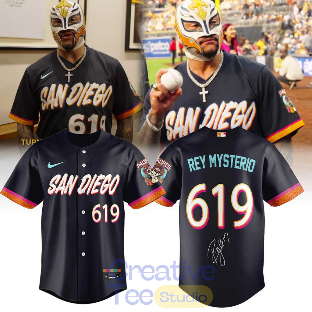 San Diego Padres Rey Mysterio 619 City Connect Baseball Jersey