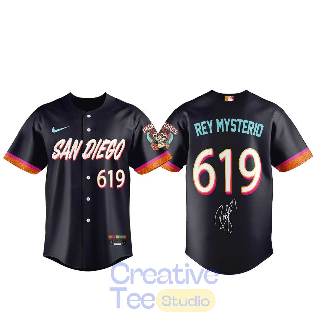 San Diego Padres Rey Mysterio 619 City Connect Baseball Jersey