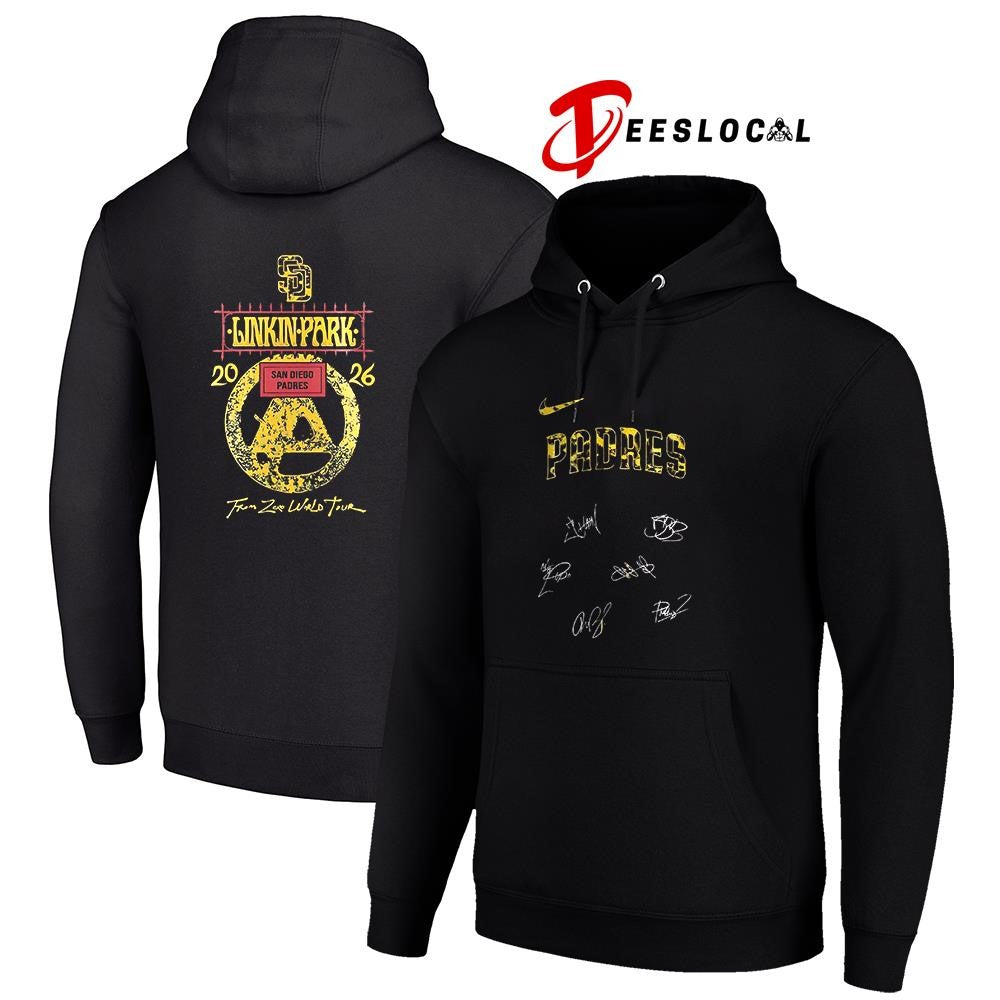 San Diego Padres x Linkin Park From Zero World tour signatures shirt