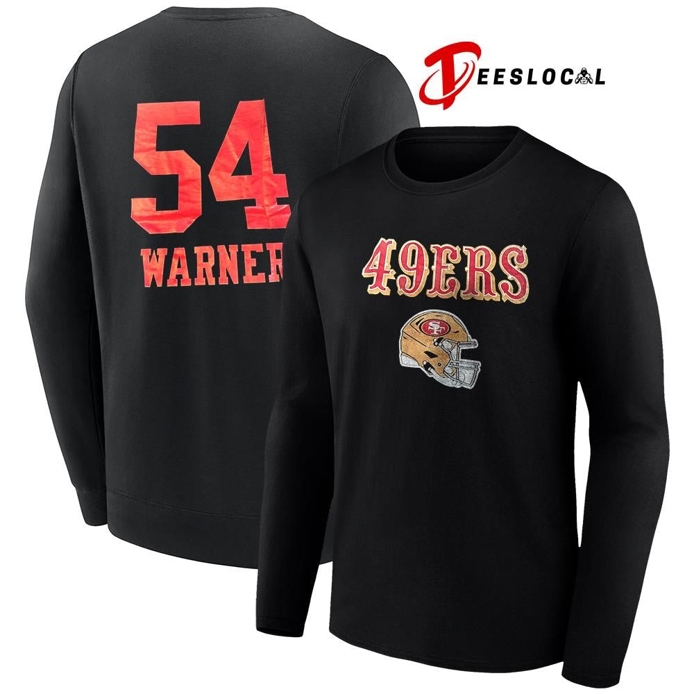 San Francisco 49ers Fred Warner 54 name and number shirt
