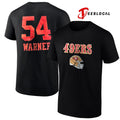San Francisco 49ers Fred Warner 54 name and number shirt