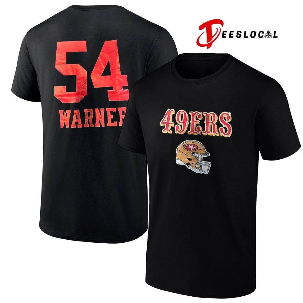 San Francisco 49ers Fred Warner 54 name and number shirt