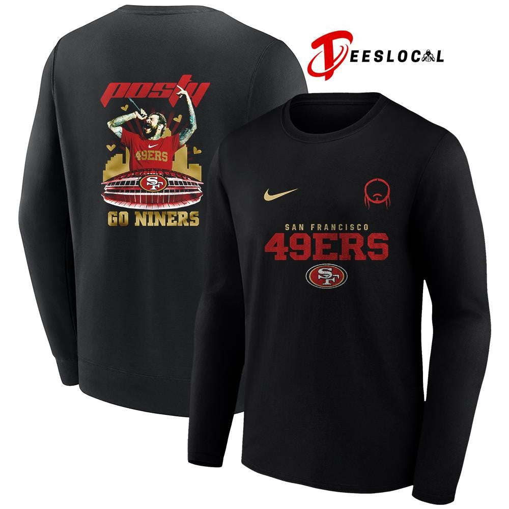 San Francisco 49ers x Post Malone Posty stadium shirt