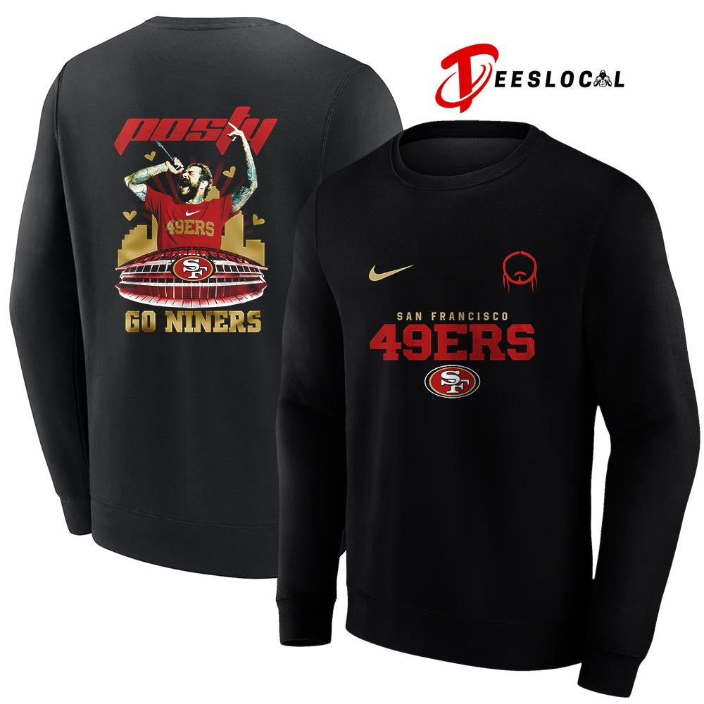 San Francisco 49ers x Post Malone Posty stadium shirt