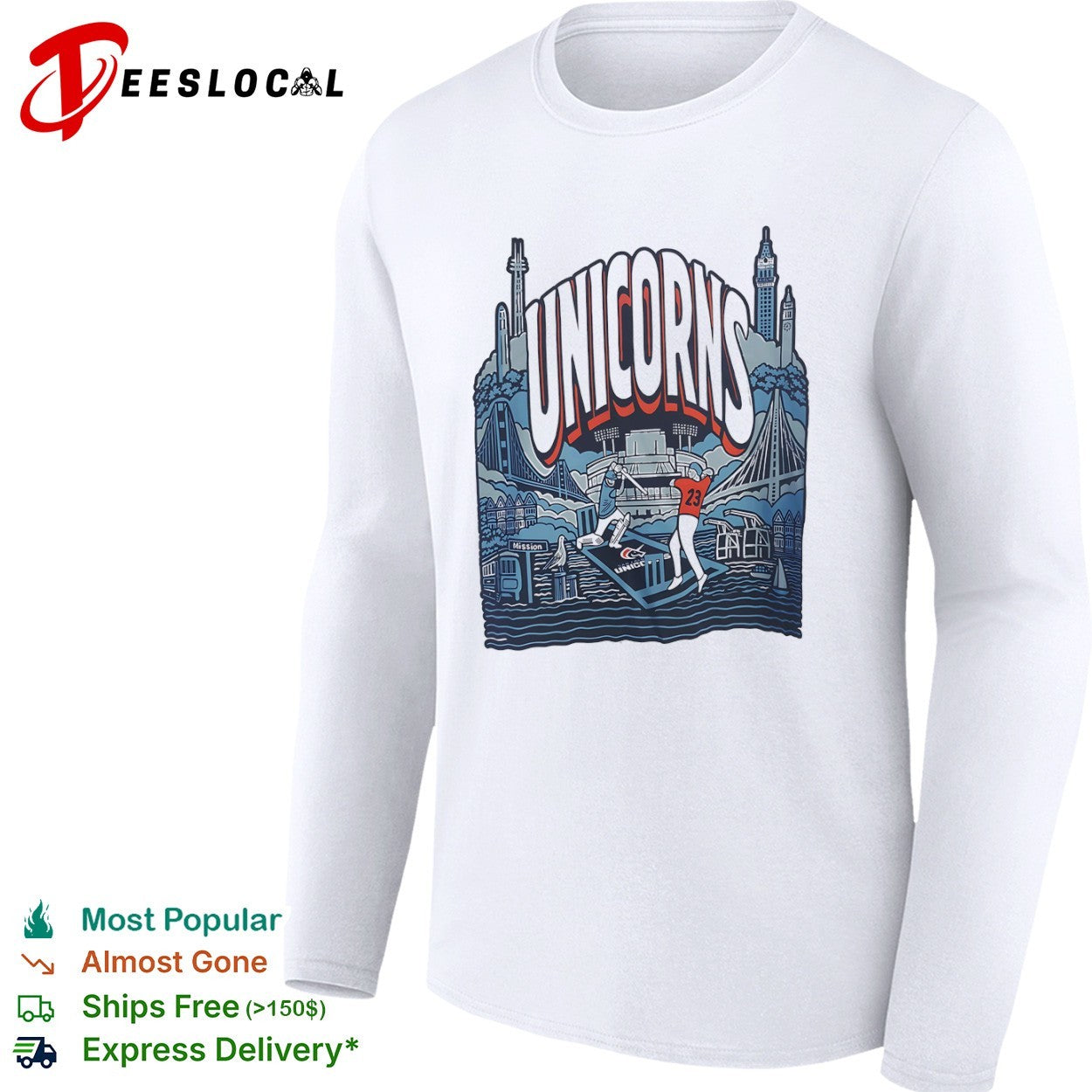 San Francisco Unicorns Major League Cricket Mission Bay California shirt