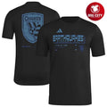 San Jose Earthquakes adidas 2026 Anthem AEROREADY Pregame Two Sided Shirt