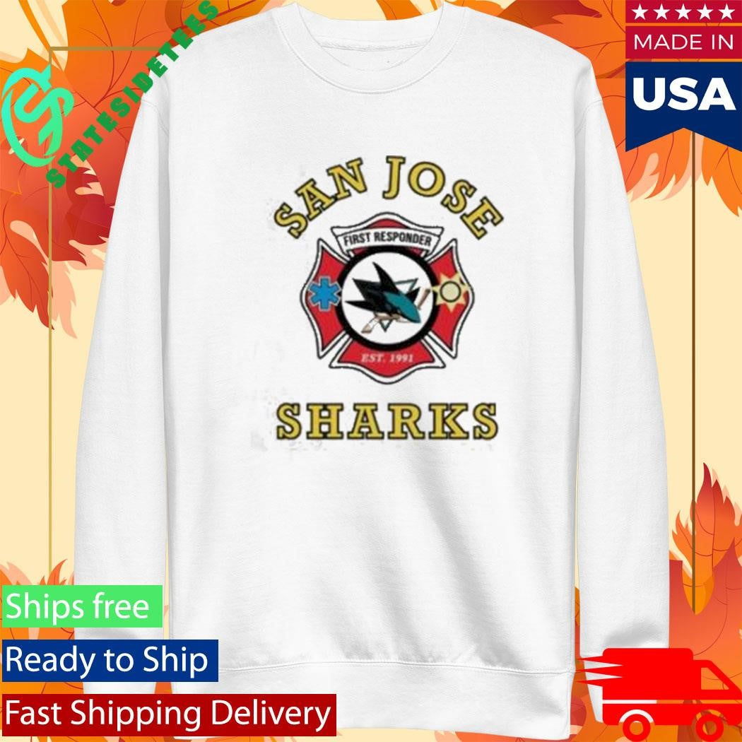 San Jose Sharks First Responders Fireman Shirt