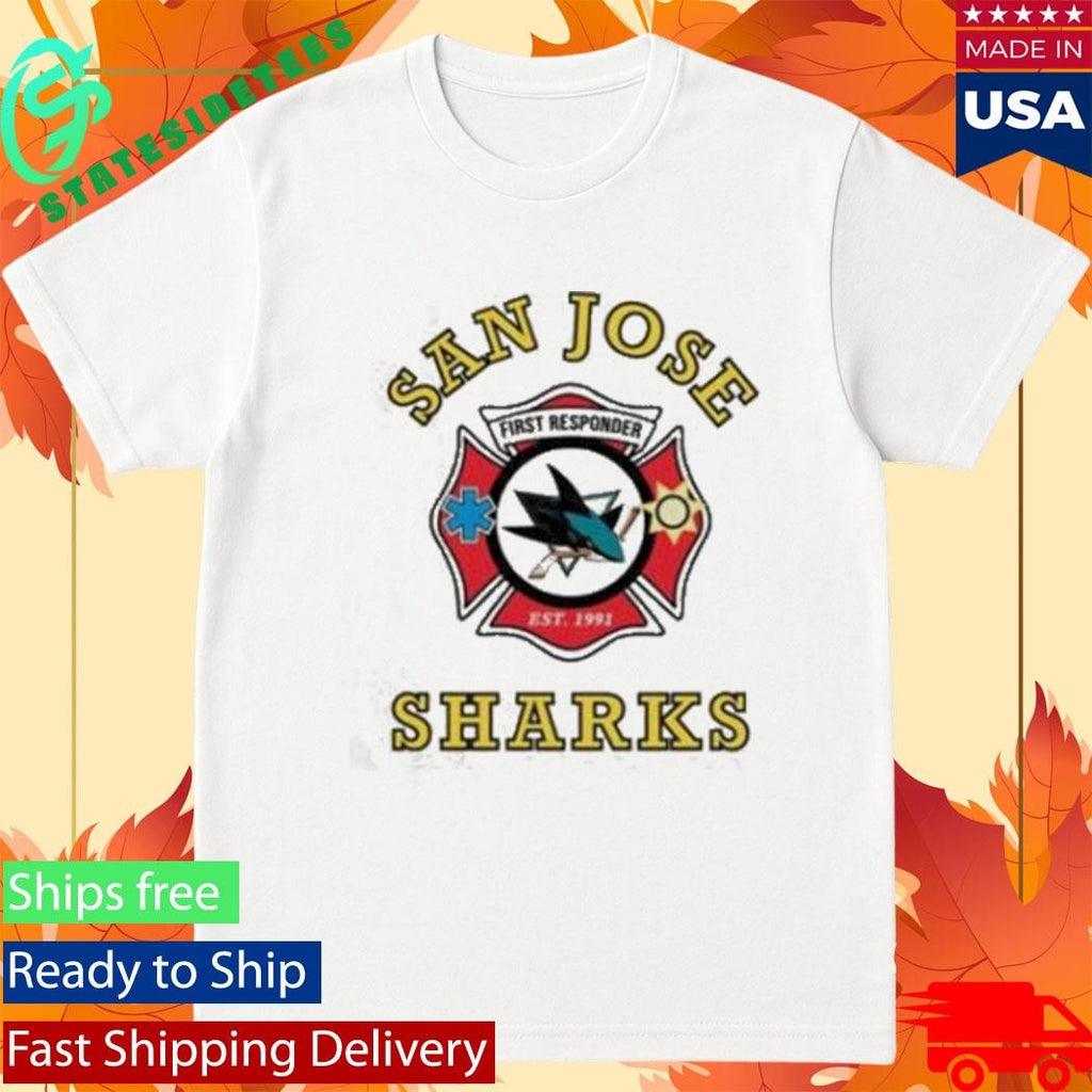San Jose Sharks First Responders Fireman Shirt