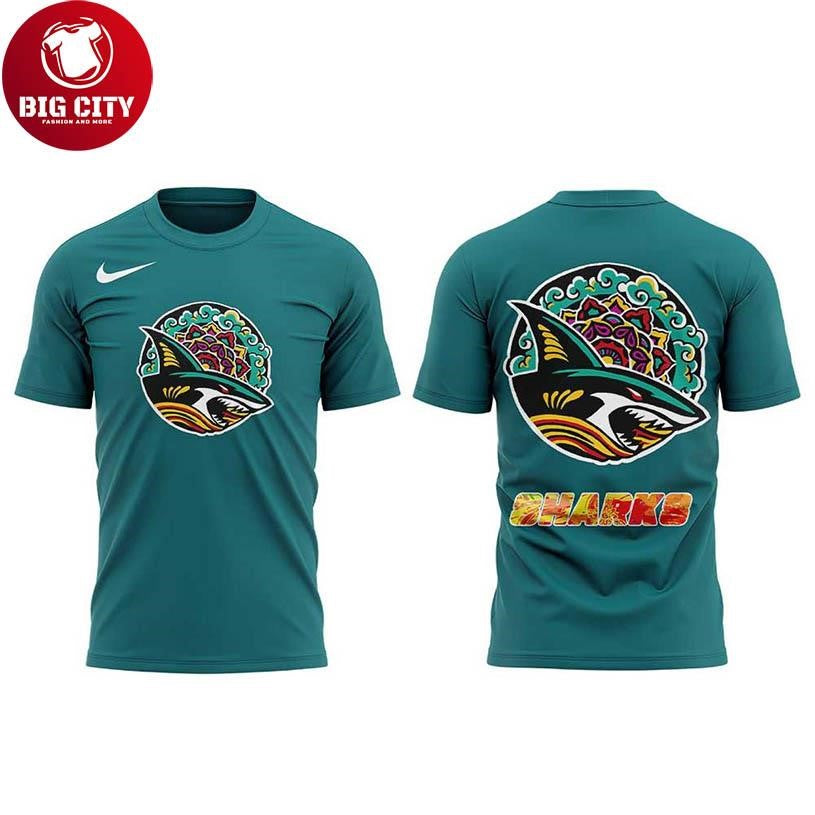 San Jose Sharks South Asian Tradition Celebrate 2025 Two Sided Shirt