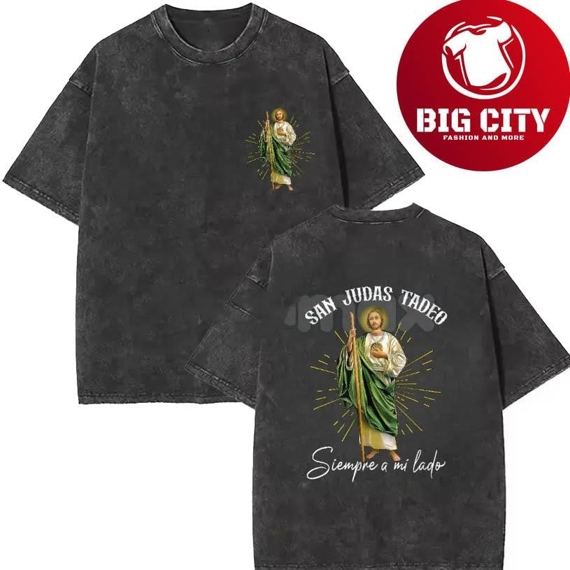 San Judas Tadeo Siempre a mi lado Two Sided Shirt