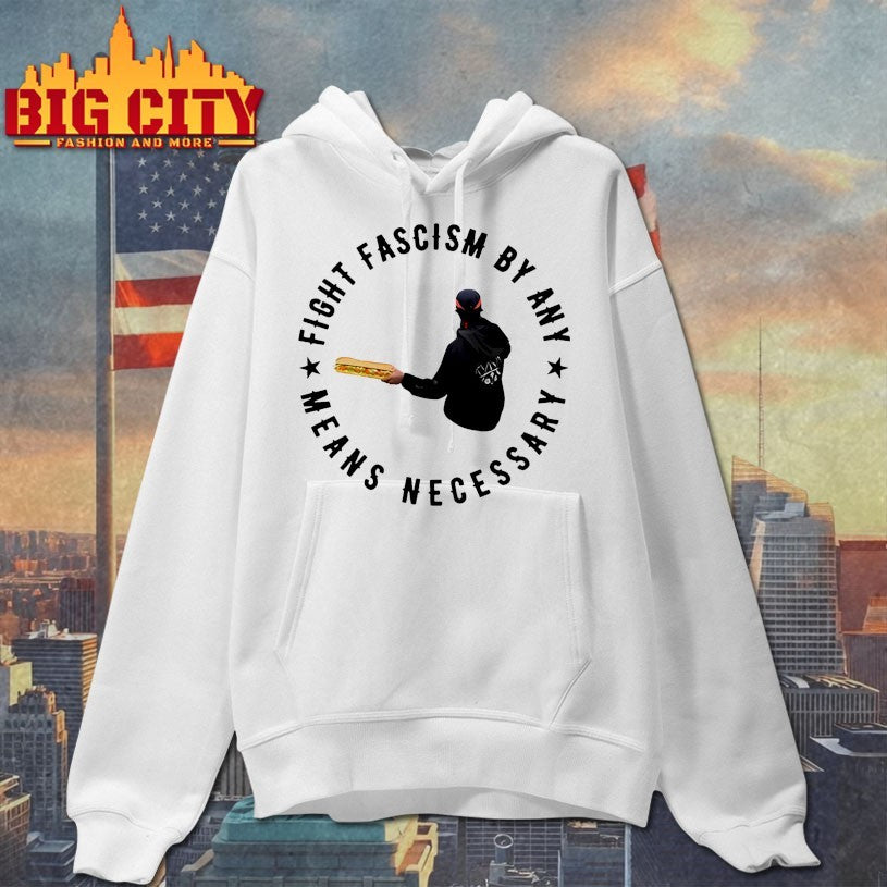 Sandwich Guy Fight Fascism By Any Means Necessary Shirt