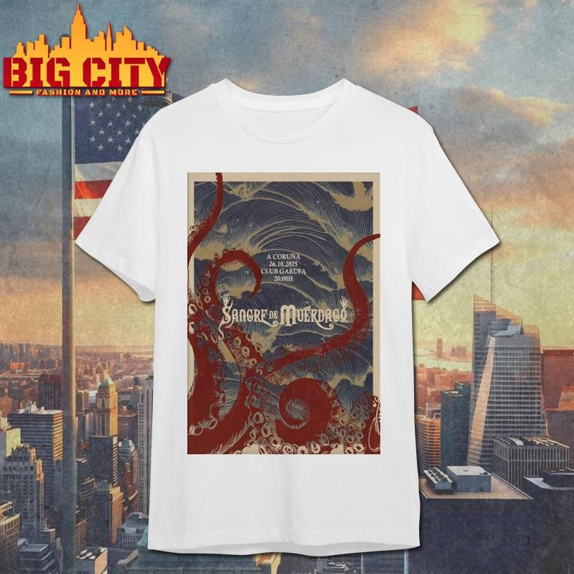 Sangre de Muérdago A Coruña Spain Tour On Oct 26 2025 Poster Shirt