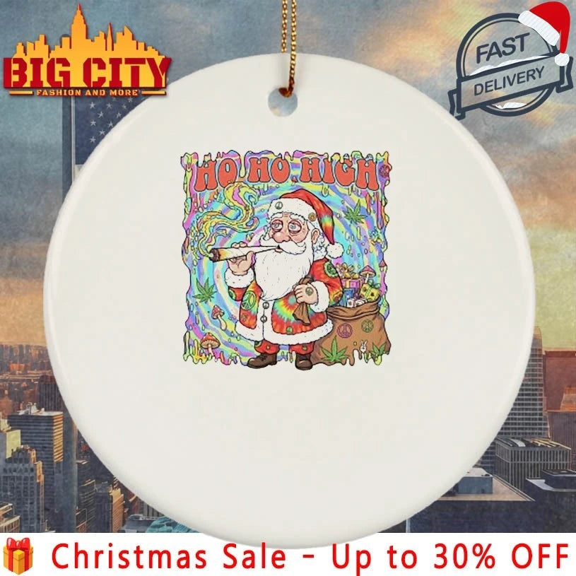 Santa Cannabis Ho ho High christmas shirt