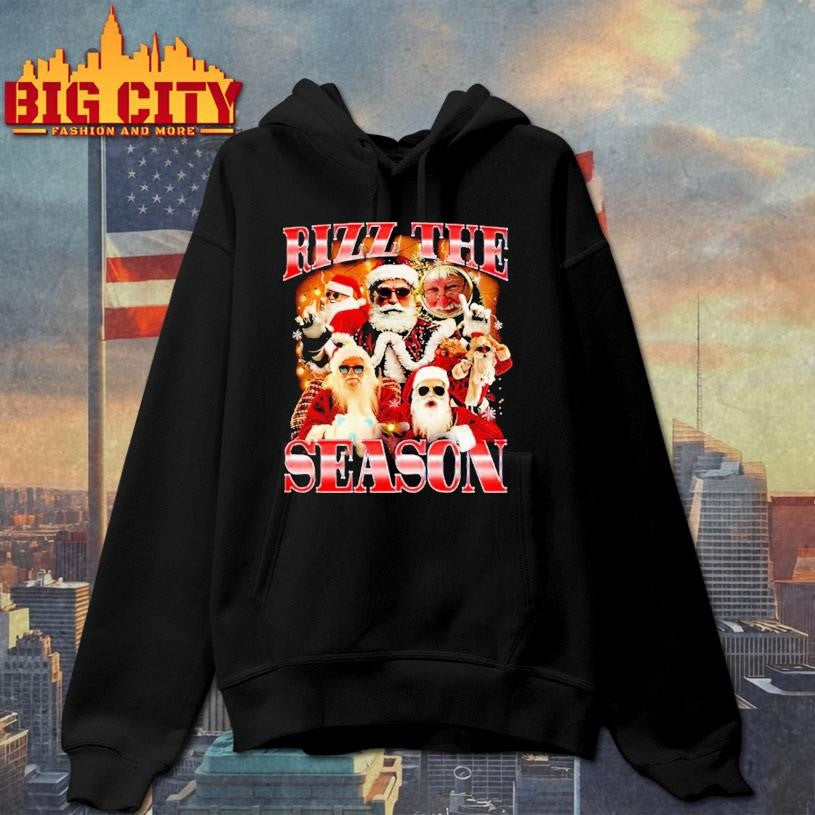 Santa Claus Rizz The Season Graphic Christmas Shirt