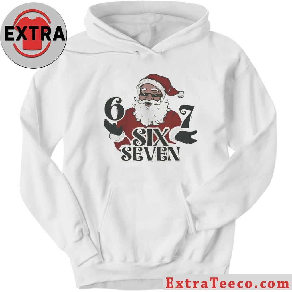 Santa Claus wearing sunglasses 67 Six Seven Christmas Shirt