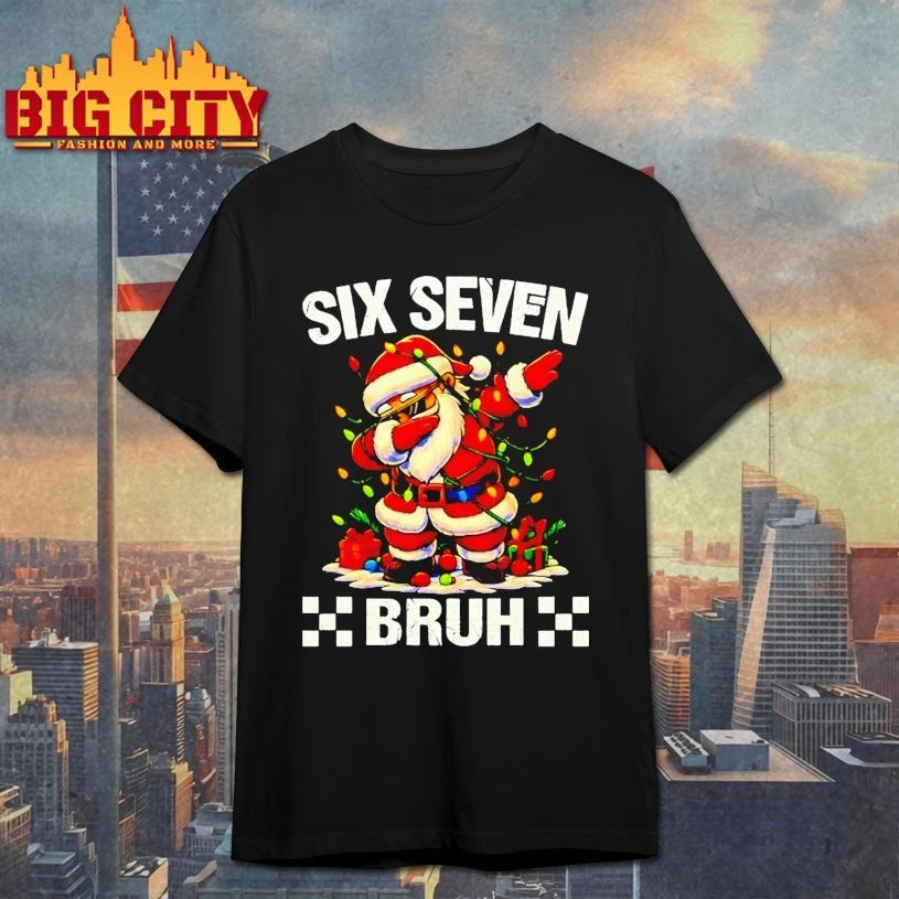 Santa Dabbing 67 Six Seven Bruh Christmas shirt