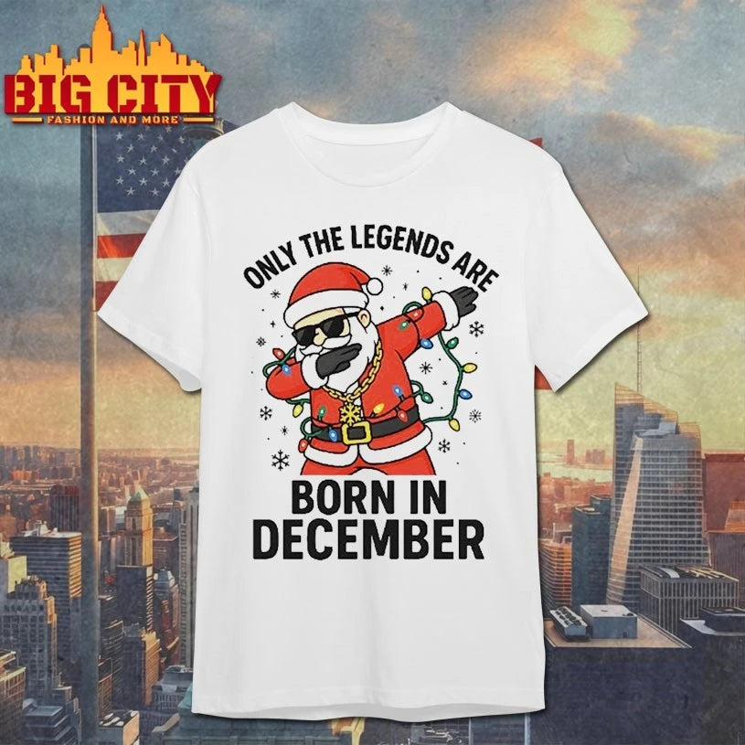 Santa Dabbing Only the legends are Born in december shirt
