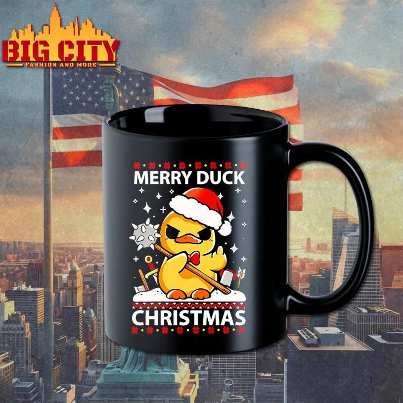 Santa Duck Merry Duck Christmas Ugly shirt
