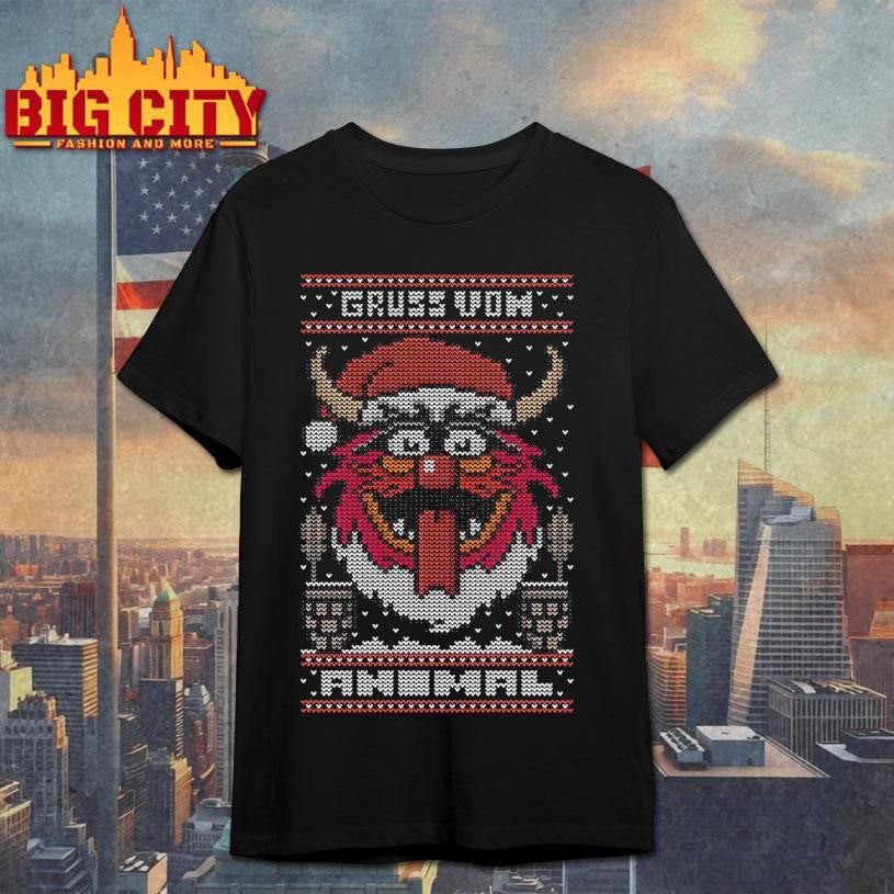Santa Gruss Vom Animal ugly christmas shirt