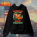 Santa Jesus The Boys Are Back In Town Christmas Shirt