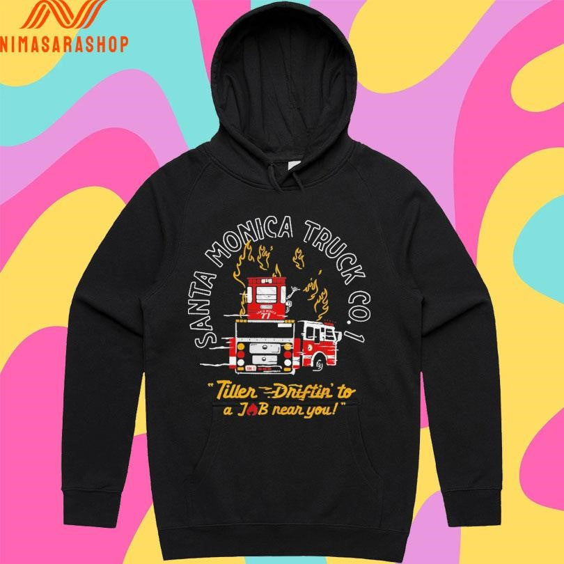 Santa Monica Truck Co 1 Tiller Driftin To A Job Near You Shirts