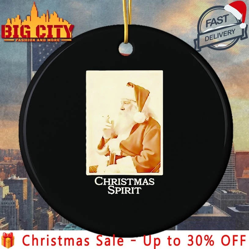 Santa Smoking Christmas Spirit 2025 shirt