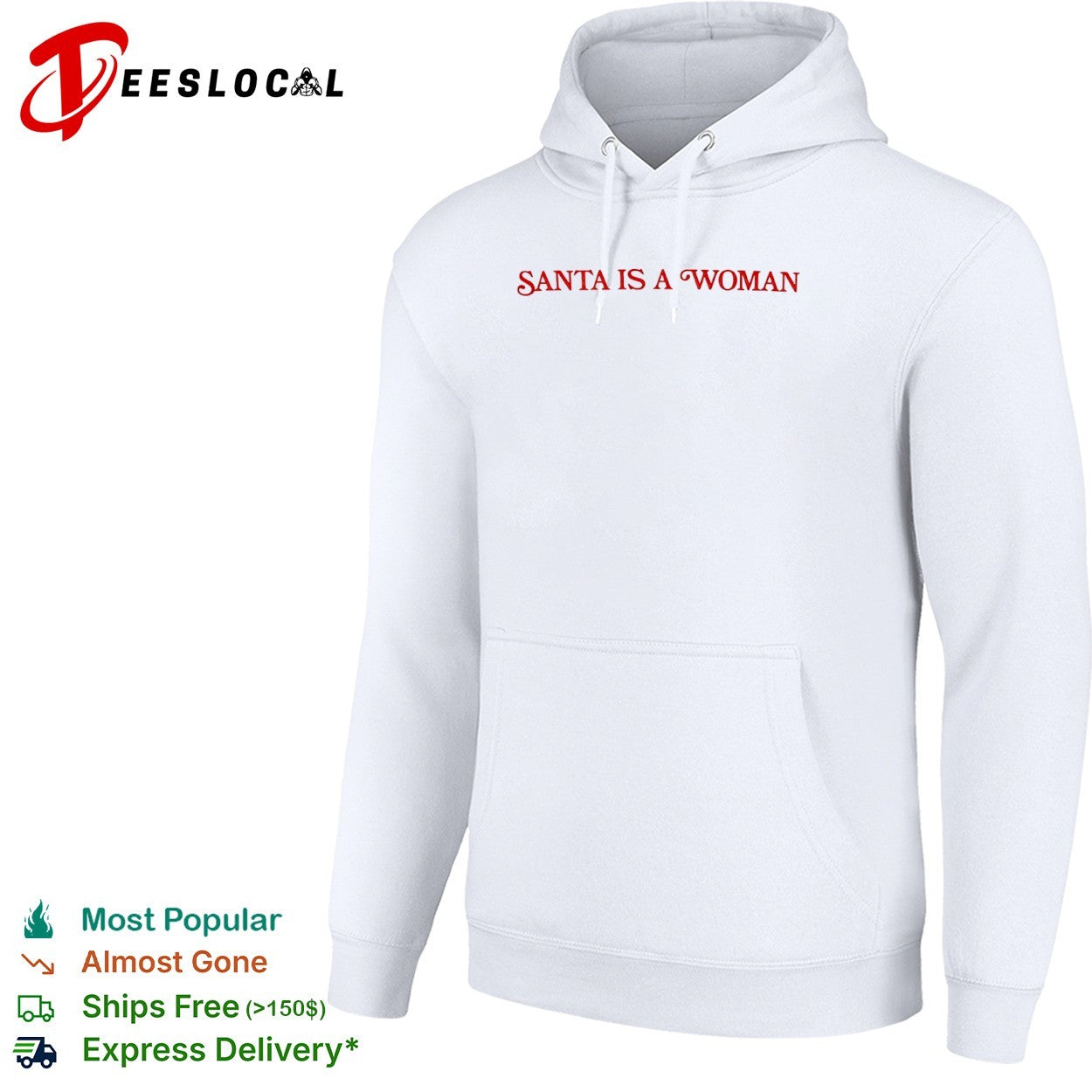 Santa is a woman shirt