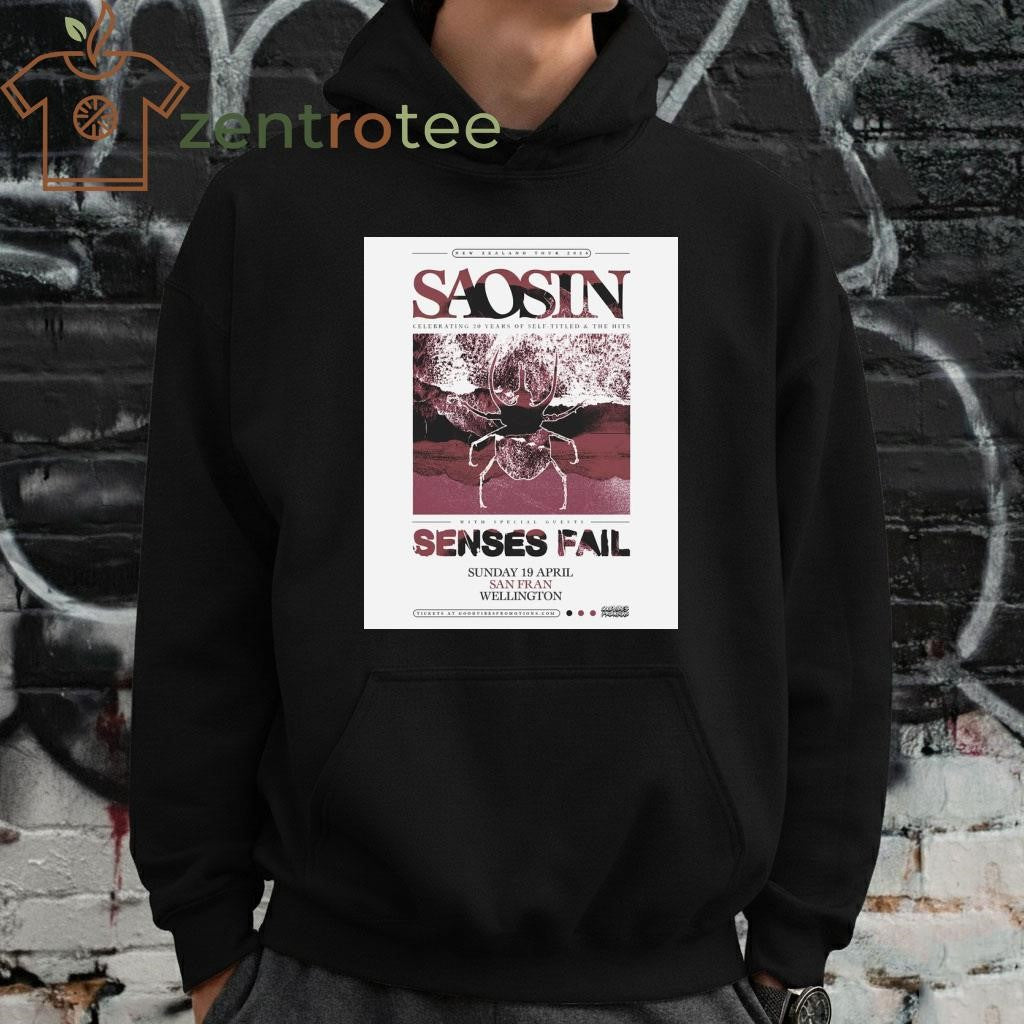 Saosin 2026 New Zealand Tour Poster shirt