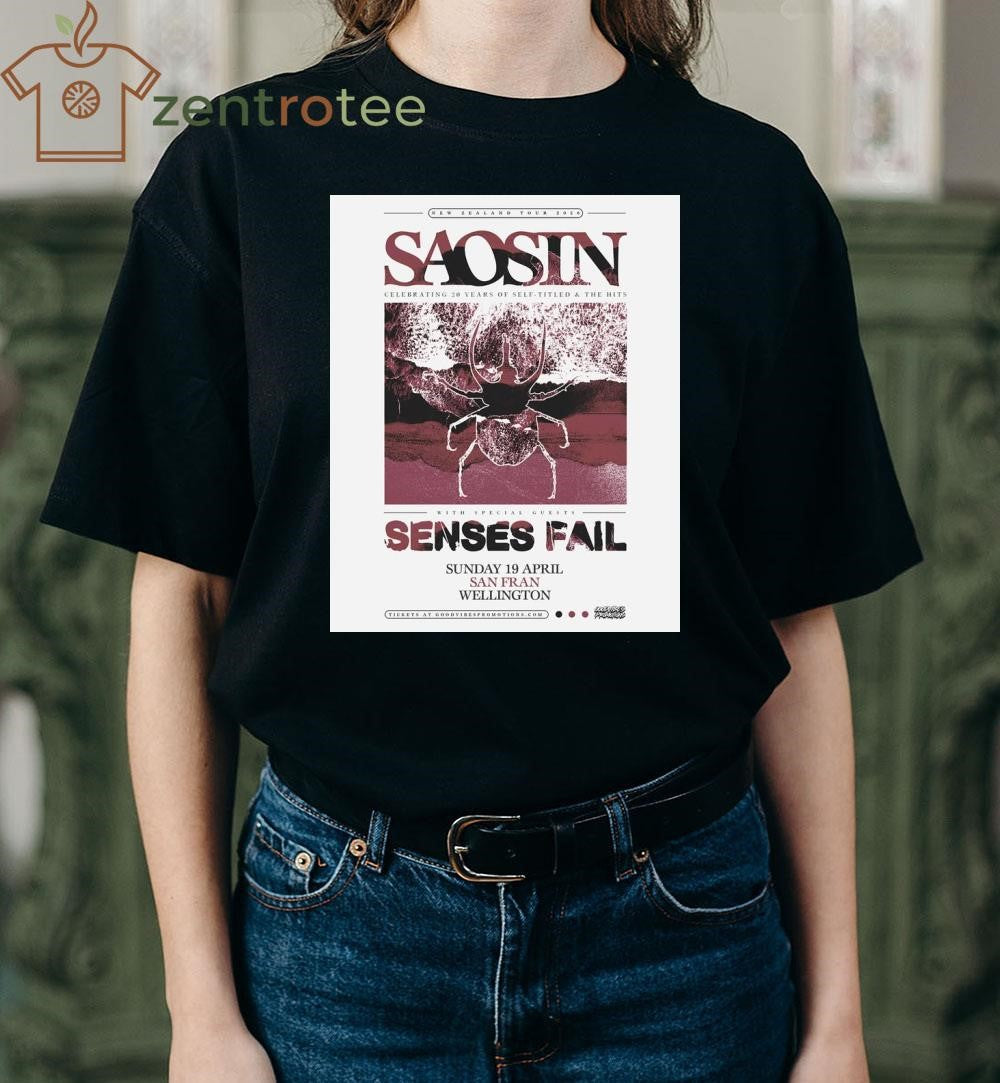 Saosin 2026 New Zealand Tour Poster shirt