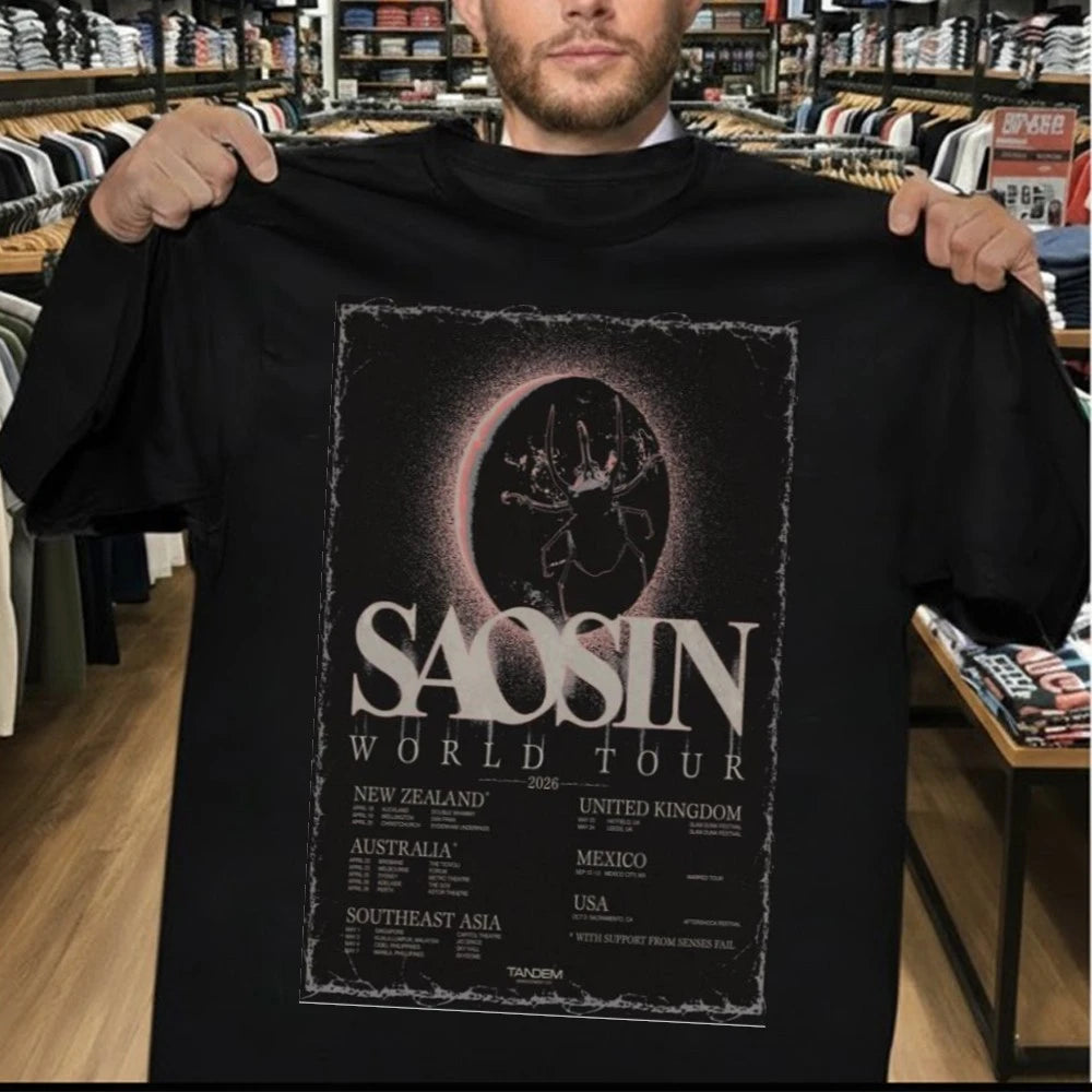 Saosin World Tour 2026 Poster Shirt