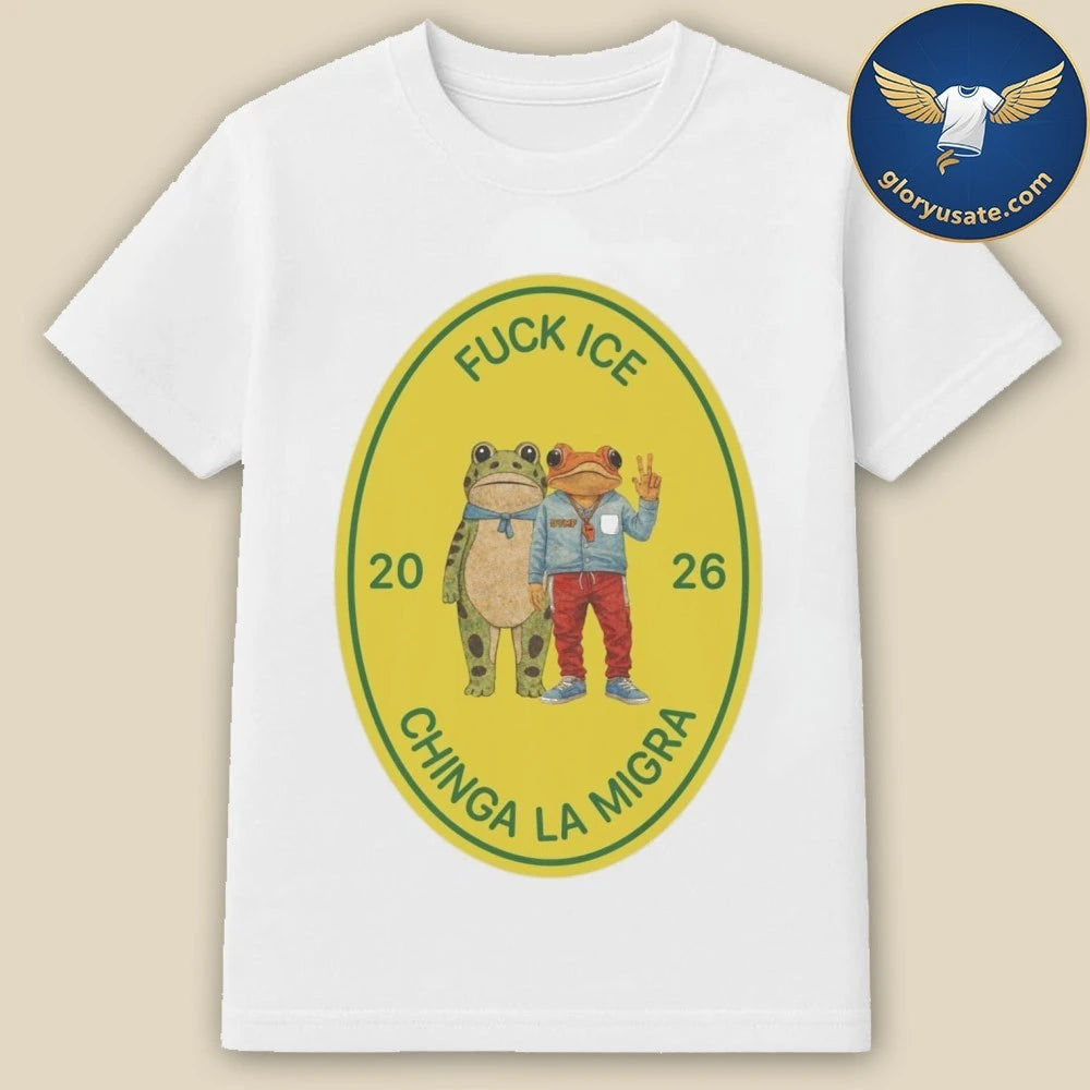 Sapo Concho Amigos Fuck Ice Sticker Boxy Shirt