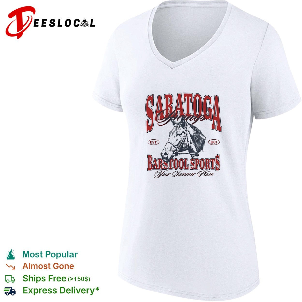Saratoga X Barstool Sports Horse 2026 vintage shirt