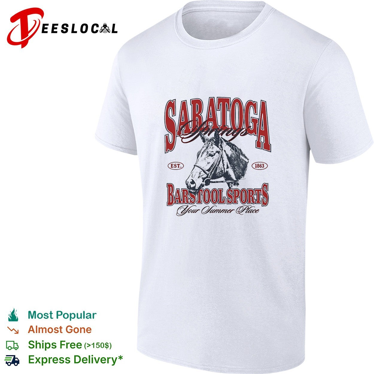 Saratoga X Barstool Sports Horse 2026 vintage shirt